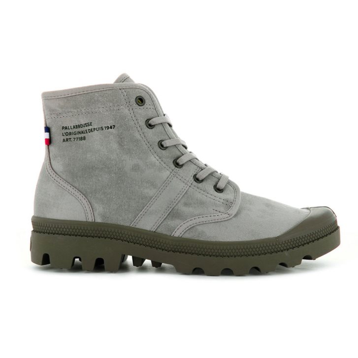 Pánské Boty Palladium Pallabrousse Legion WAX Šedé | CZ RUA-34X